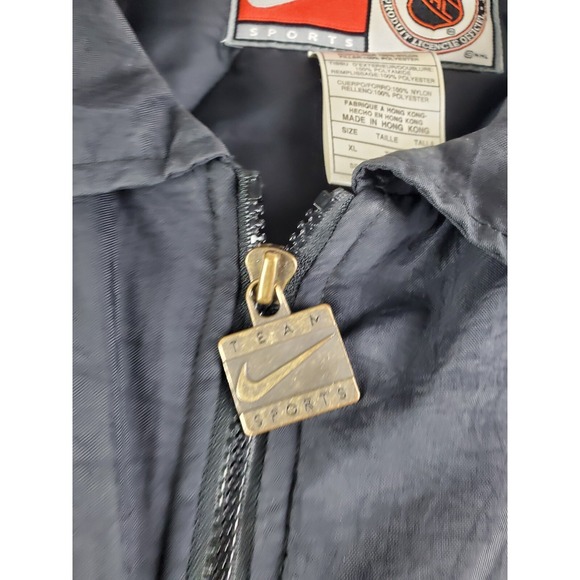 Vintage Nike NHL Dallas Stars Jacket Mens XL Coat Black Gold Embroidered - Picture 6 of 16